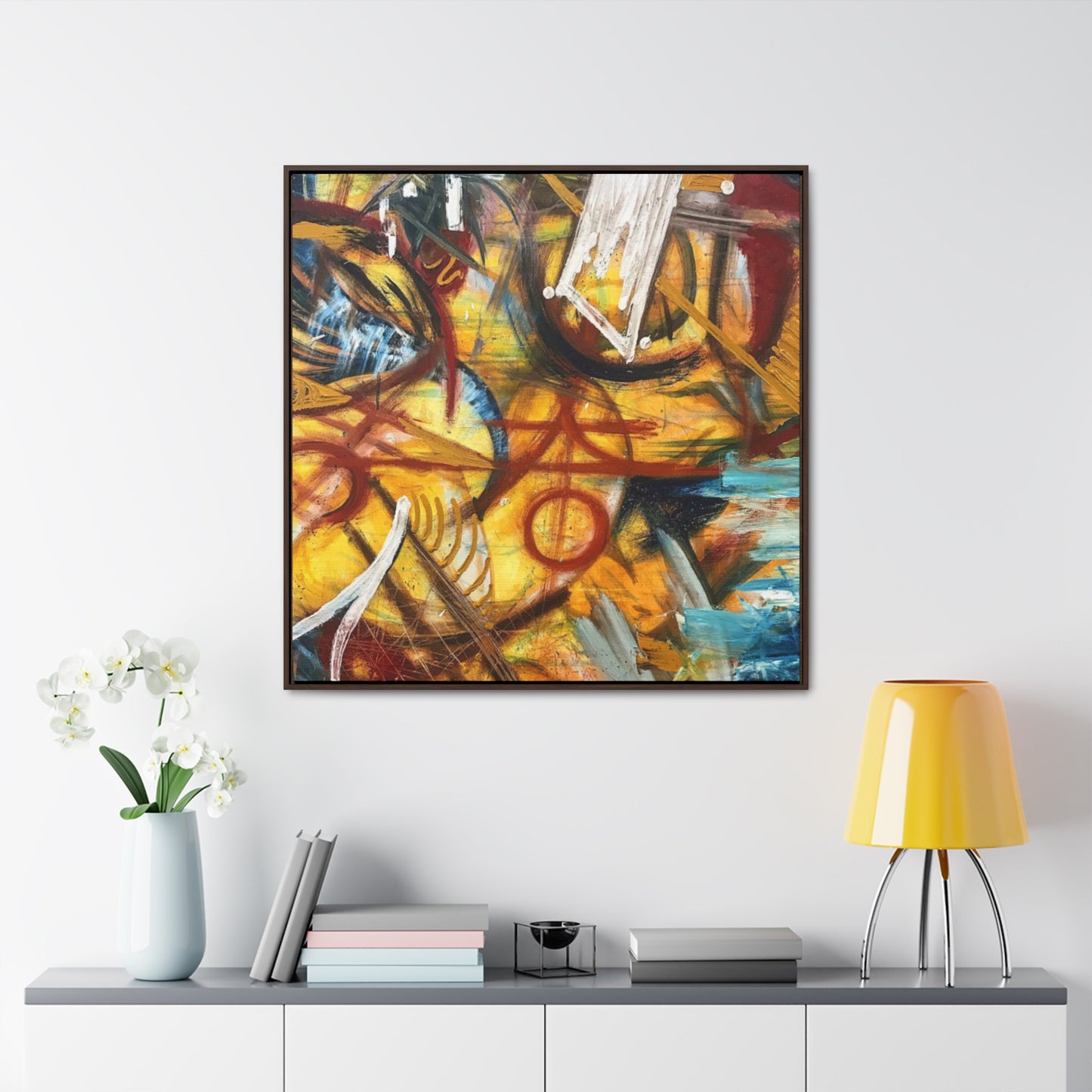 "Artists Expression"- Acrylic Painting (Gallery Canvas Wraps, Square Frame)