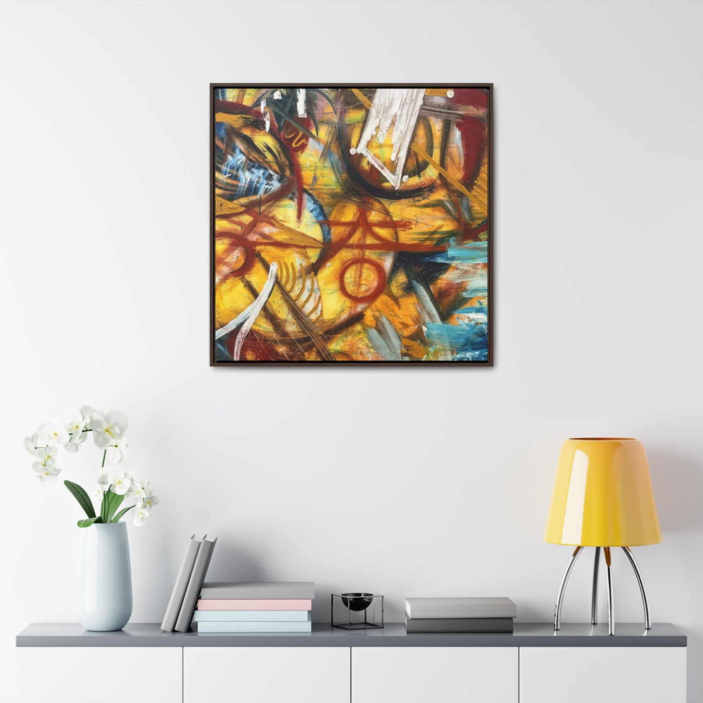 "Artists Expression"- Acrylic Painting (Gallery Canvas Wraps, Square Frame)