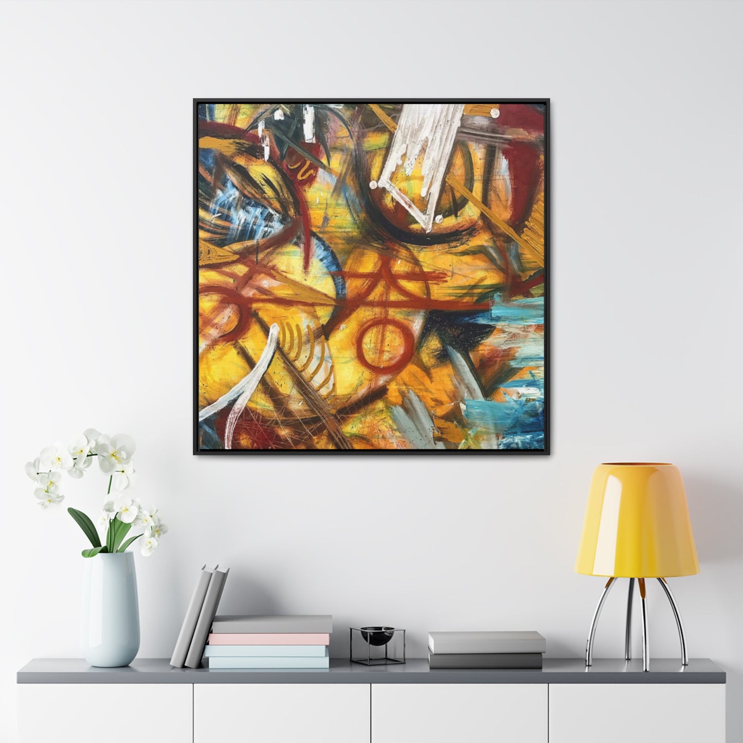 "Artists Expression"- Acrylic Painting (Gallery Canvas Wraps, Square Frame)