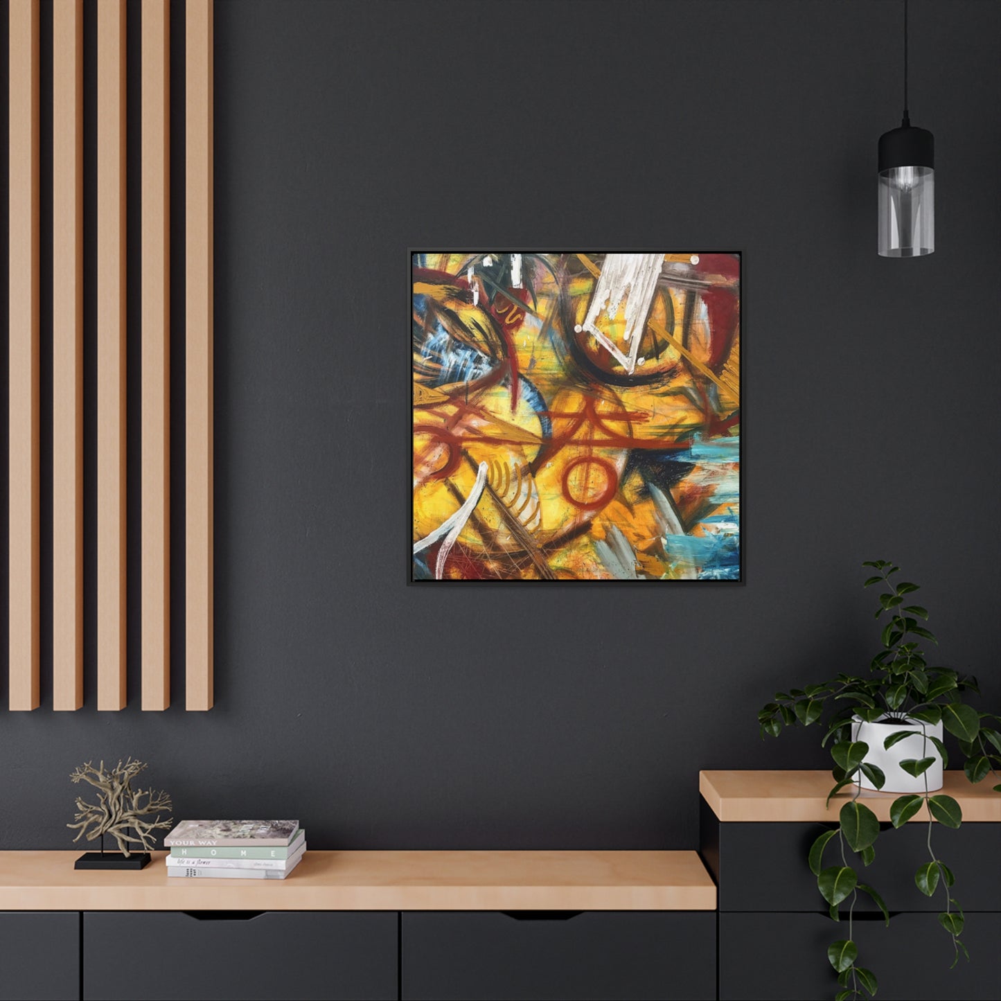 "Artists Expression"- Acrylic Painting (Gallery Canvas Wraps, Square Frame)