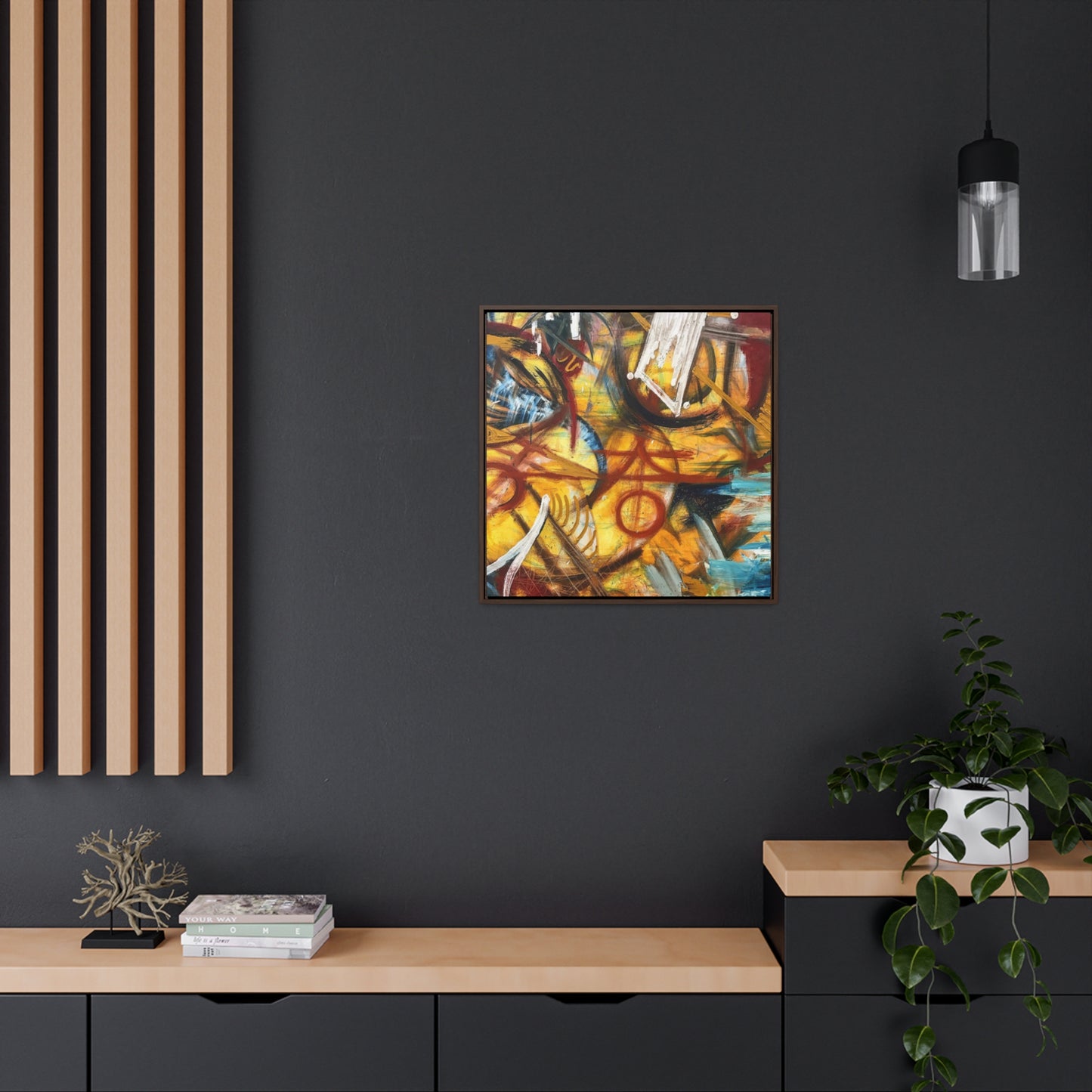 "Artists Expression"- Acrylic Painting (Gallery Canvas Wraps, Square Frame)