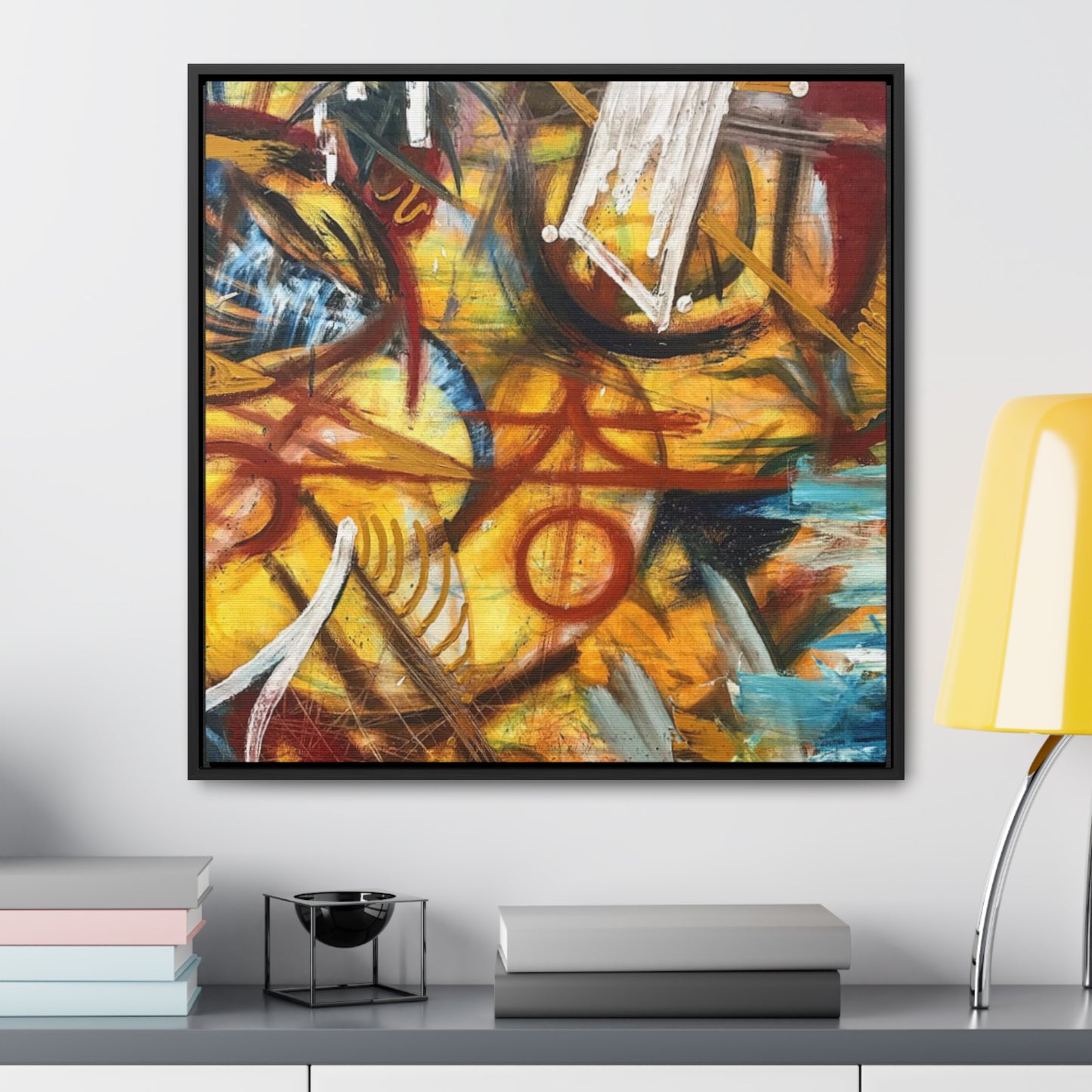 "Artists Expression"- Acrylic Painting (Gallery Canvas Wraps, Square Frame)