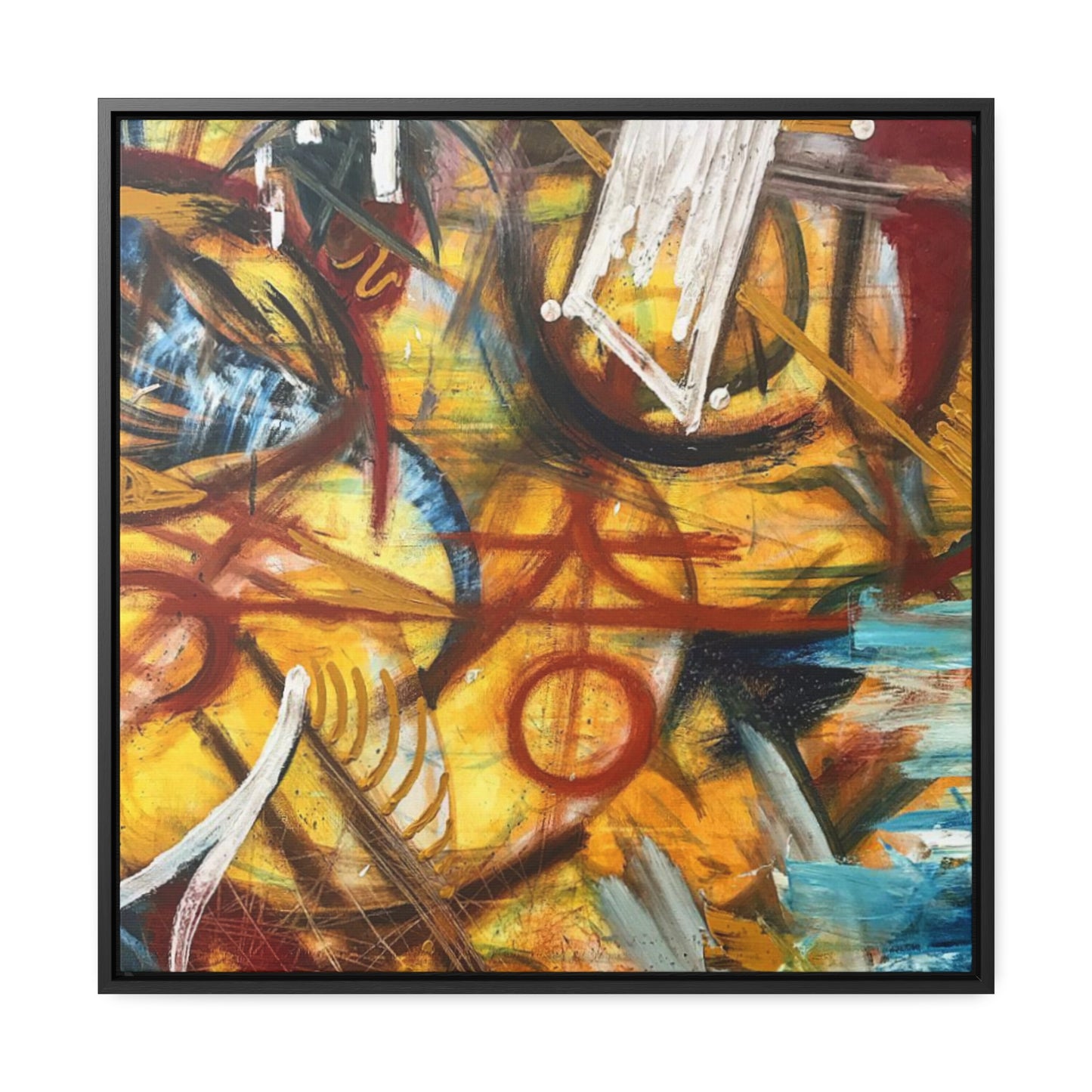 "Artists Expression"- Acrylic Painting (Gallery Canvas Wraps, Square Frame)