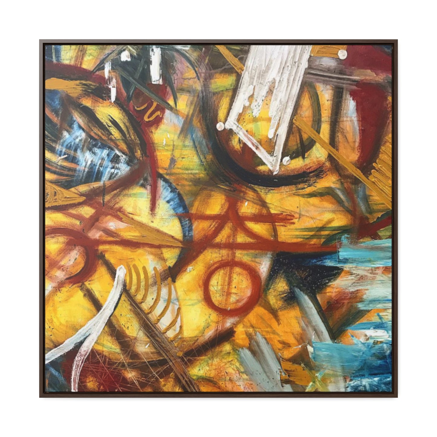 "Artists Expression"- Acrylic Painting (Gallery Canvas Wraps, Square Frame)