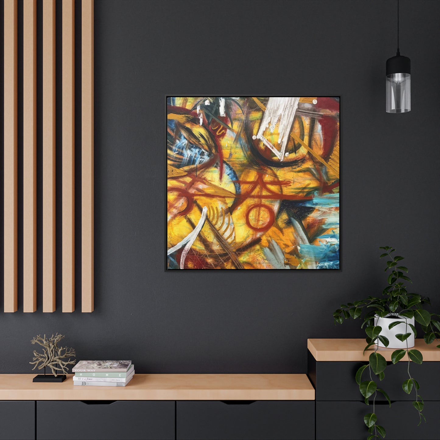 "Artists Expression"- Acrylic Painting (Gallery Canvas Wraps, Square Frame)