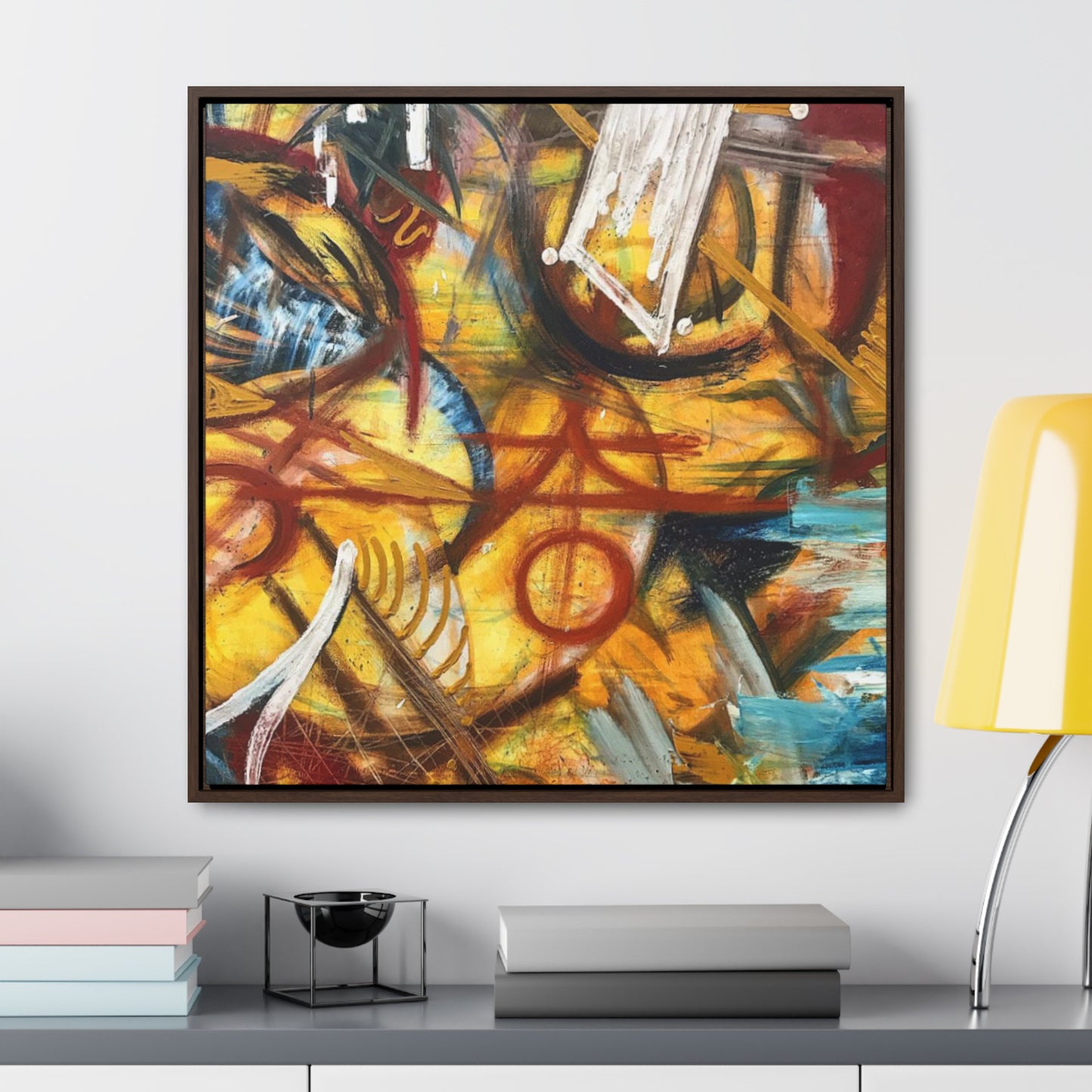 "Artists Expression"- Acrylic Painting (Gallery Canvas Wraps, Square Frame)