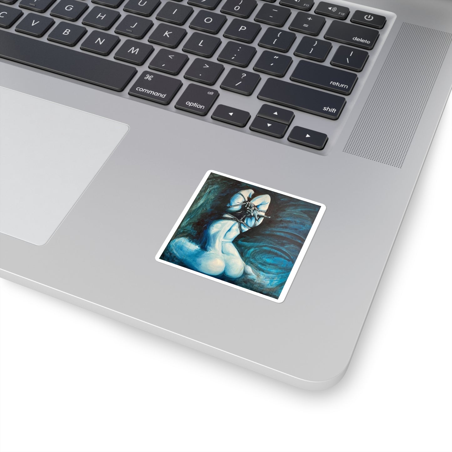 "Blue Muse"- Square Bondage Sticker