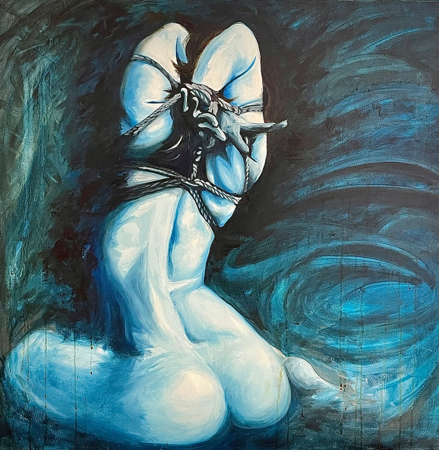 "Blue Muse" Original Oil Painting