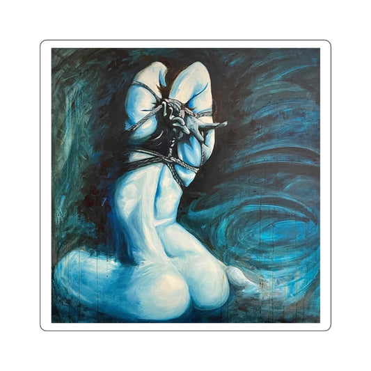 "Blue Muse"- Square Bondage Sticker