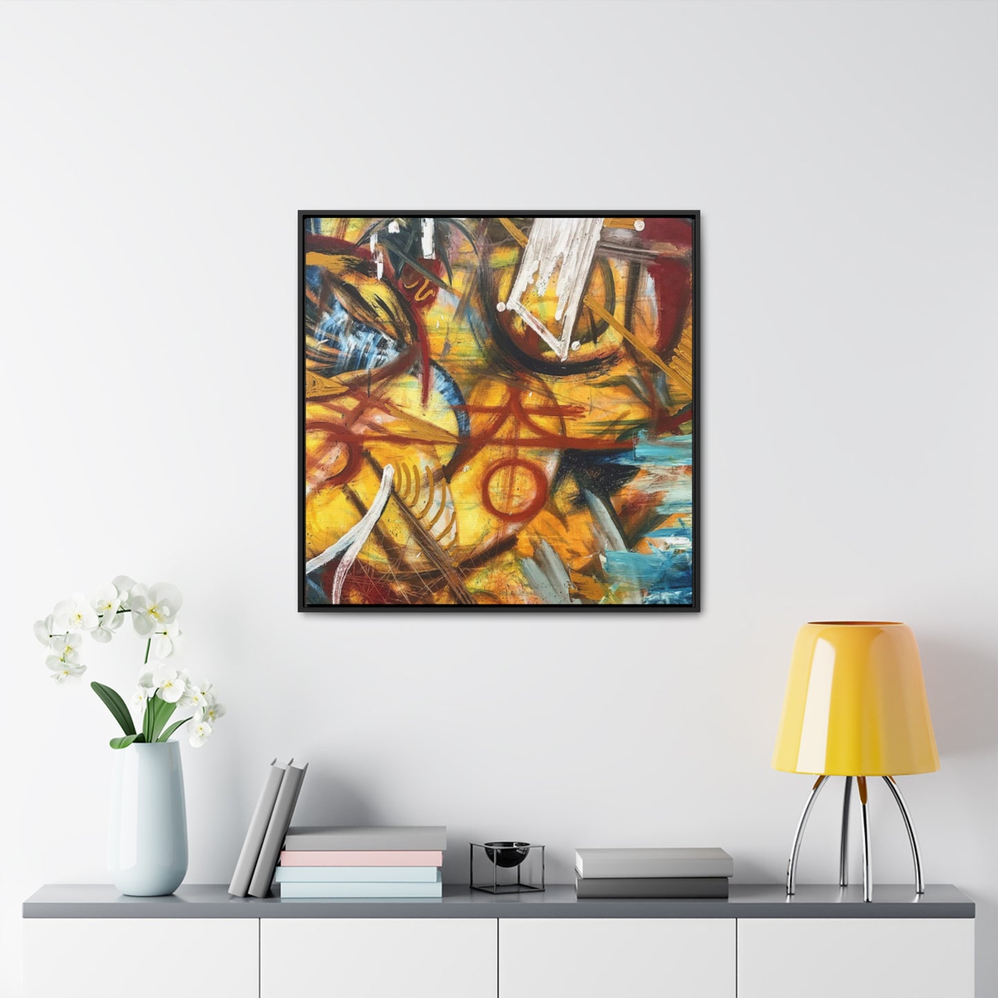 "Artists Expression"- Acrylic Painting (Gallery Canvas Wraps, Square Frame)