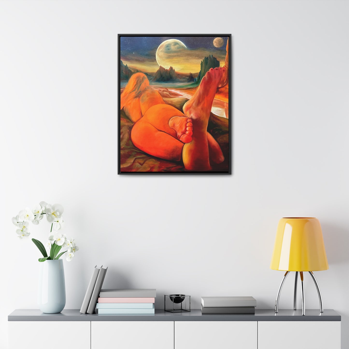 “Golden Muse” Gallery Canvas, Frame