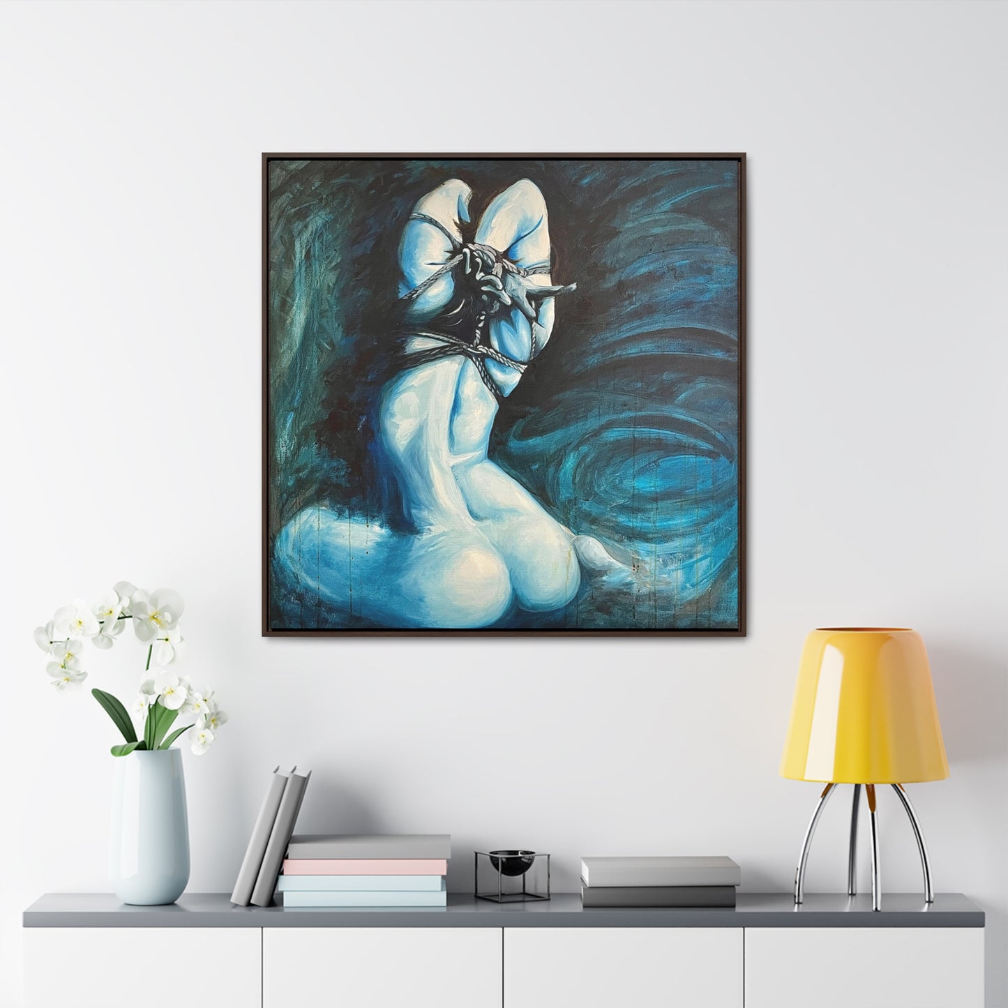 Blue Muse (Gallery Canvas Wraps, Square Frame)