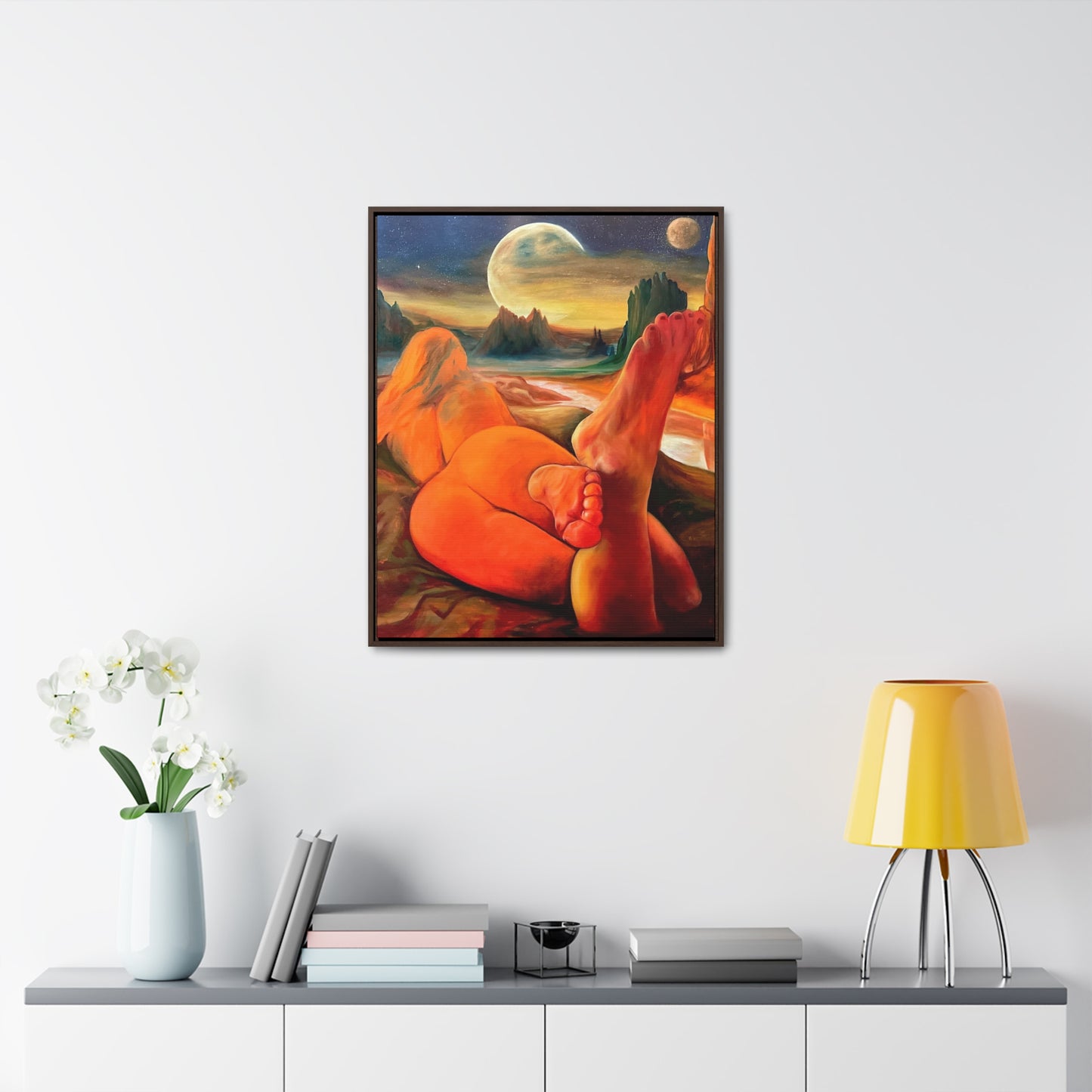 “Golden Muse” Gallery Canvas, Frame