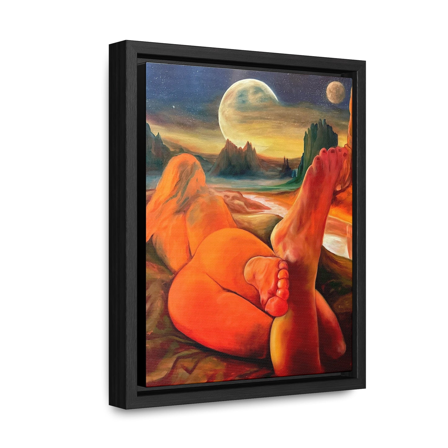 “Golden Muse” Gallery Canvas, Frame