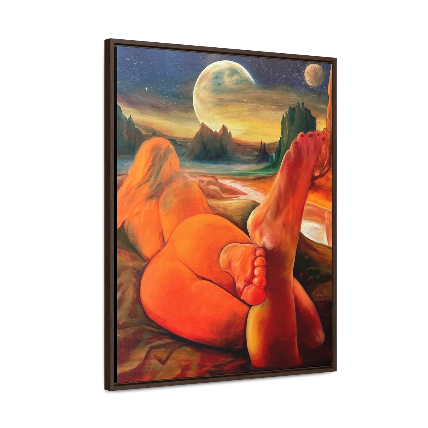 “Golden Muse” Gallery Canvas, Frame