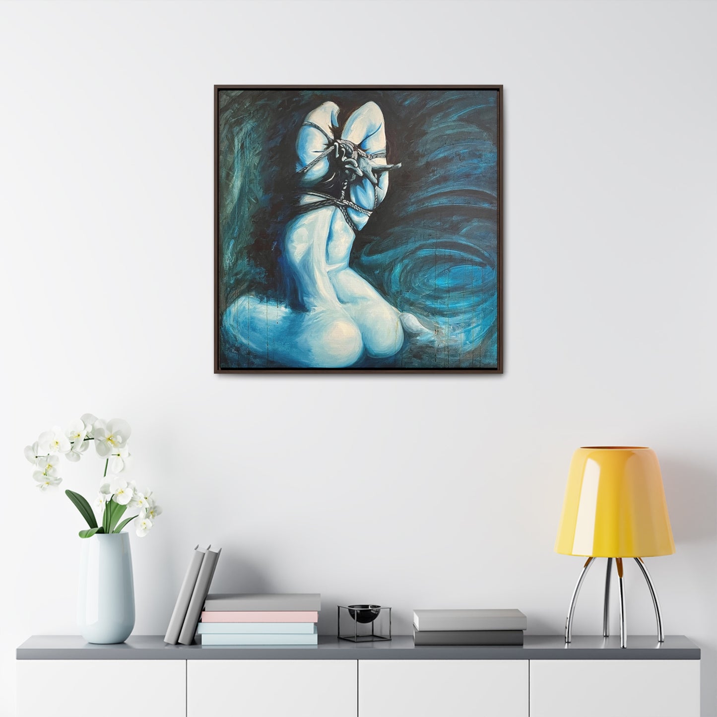 Blue Muse (Gallery Canvas Wraps, Square Frame)