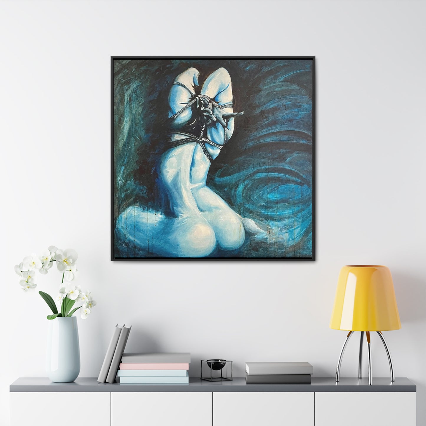 Blue Muse (Gallery Canvas Wraps, Square Frame)