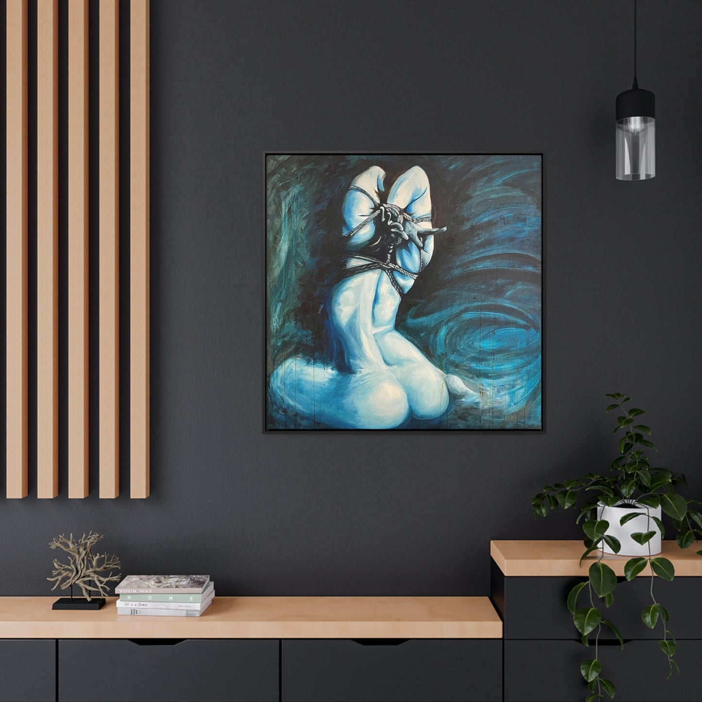 Blue Muse (Gallery Canvas Wraps, Square Frame)