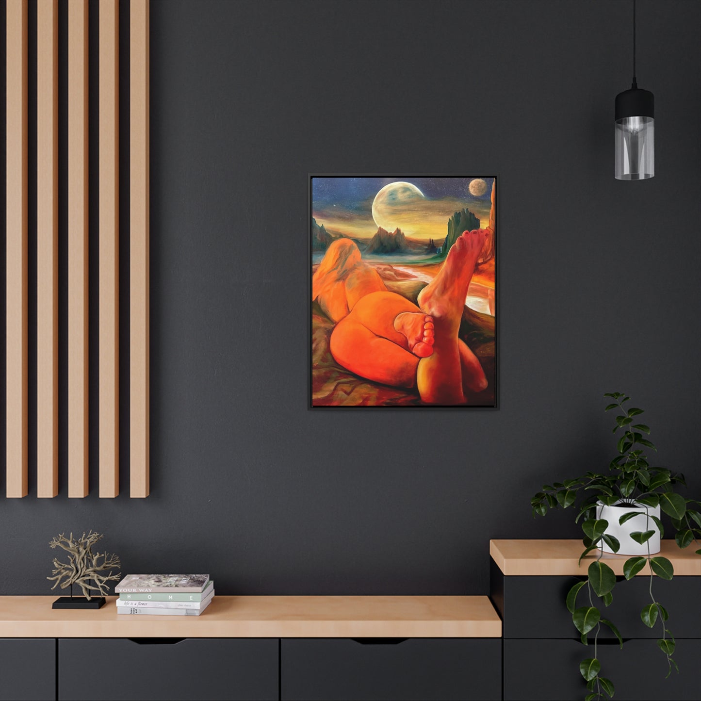 “Golden Muse” Gallery Canvas, Frame