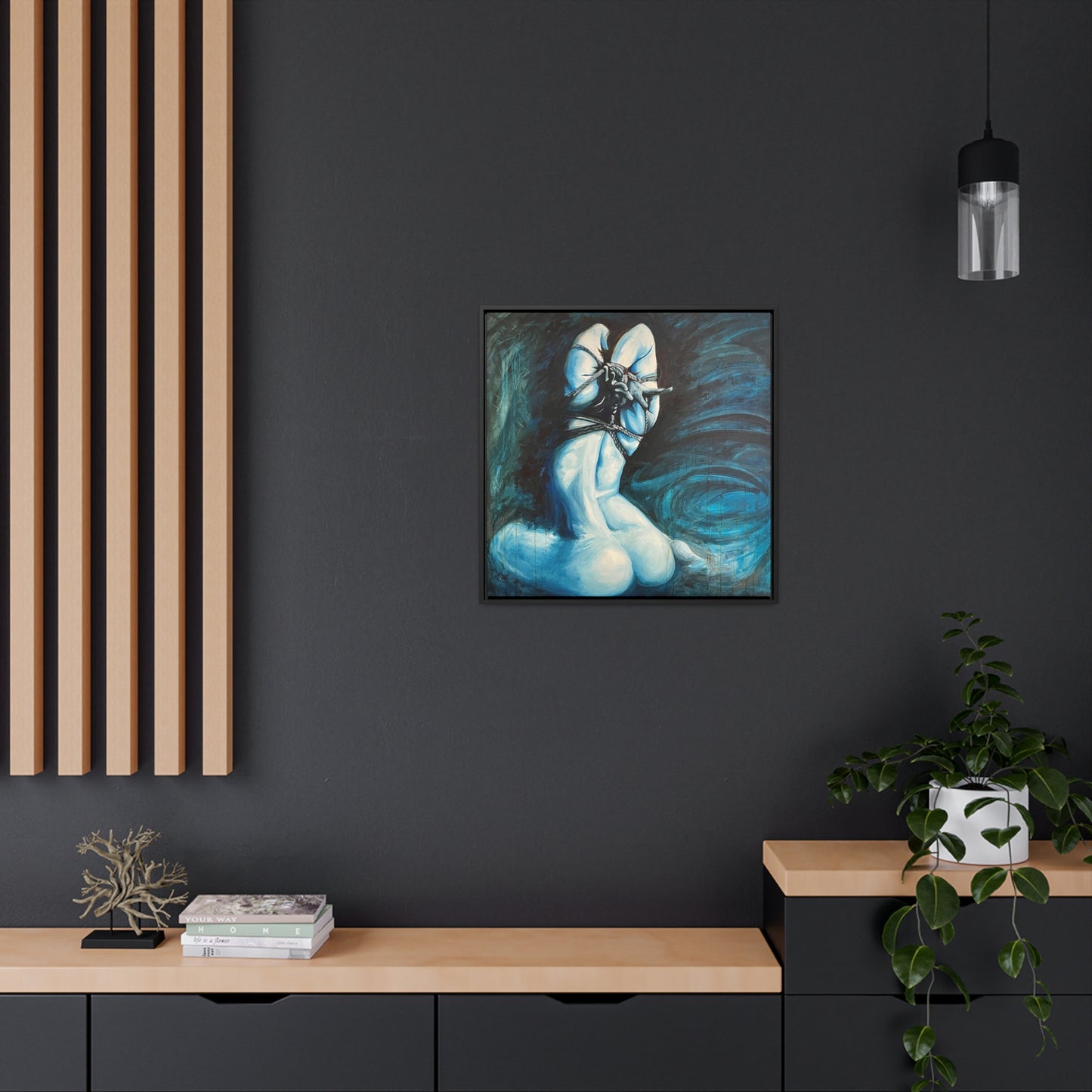 Blue Muse (Gallery Canvas Wraps, Square Frame)