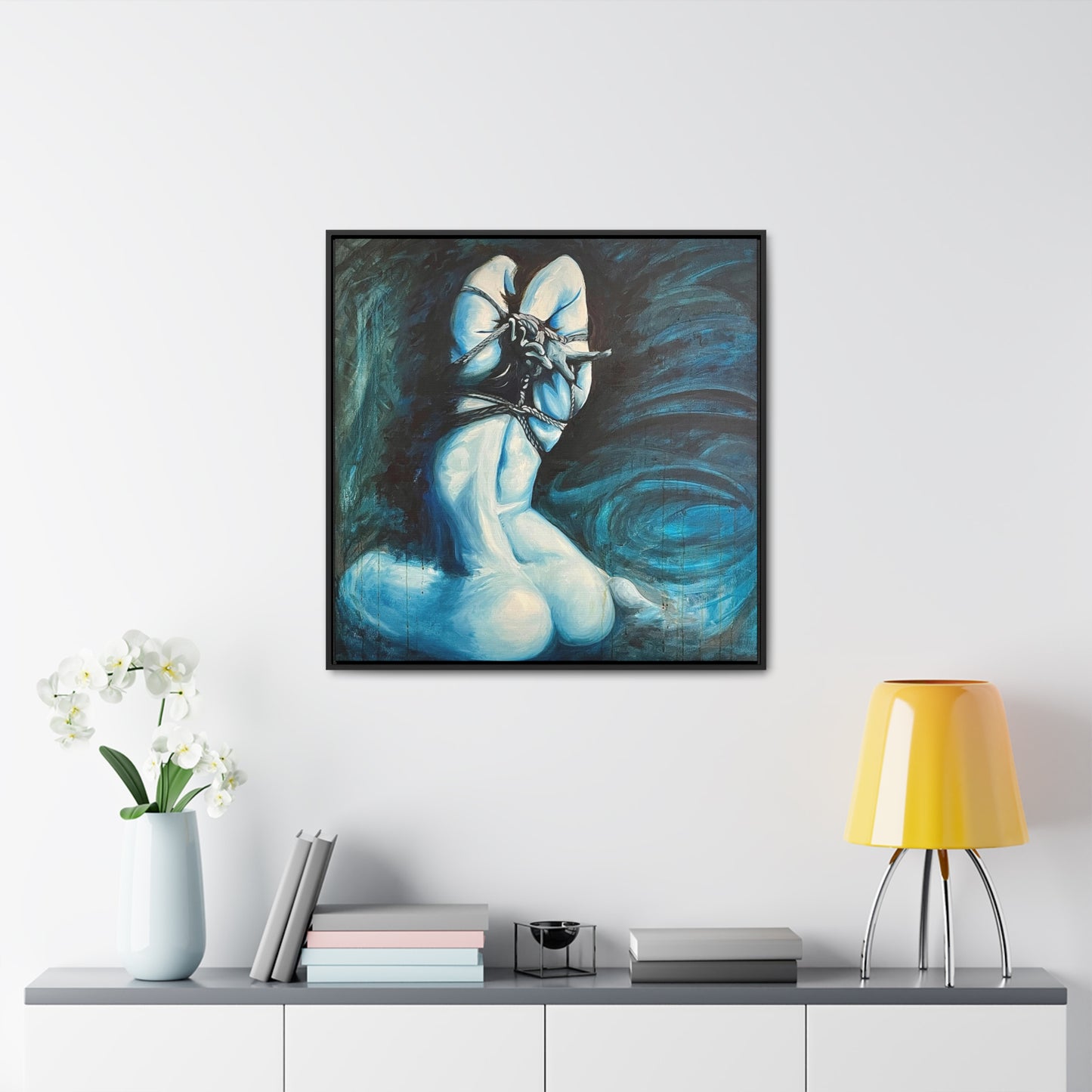 Blue Muse (Gallery Canvas Wraps, Square Frame)