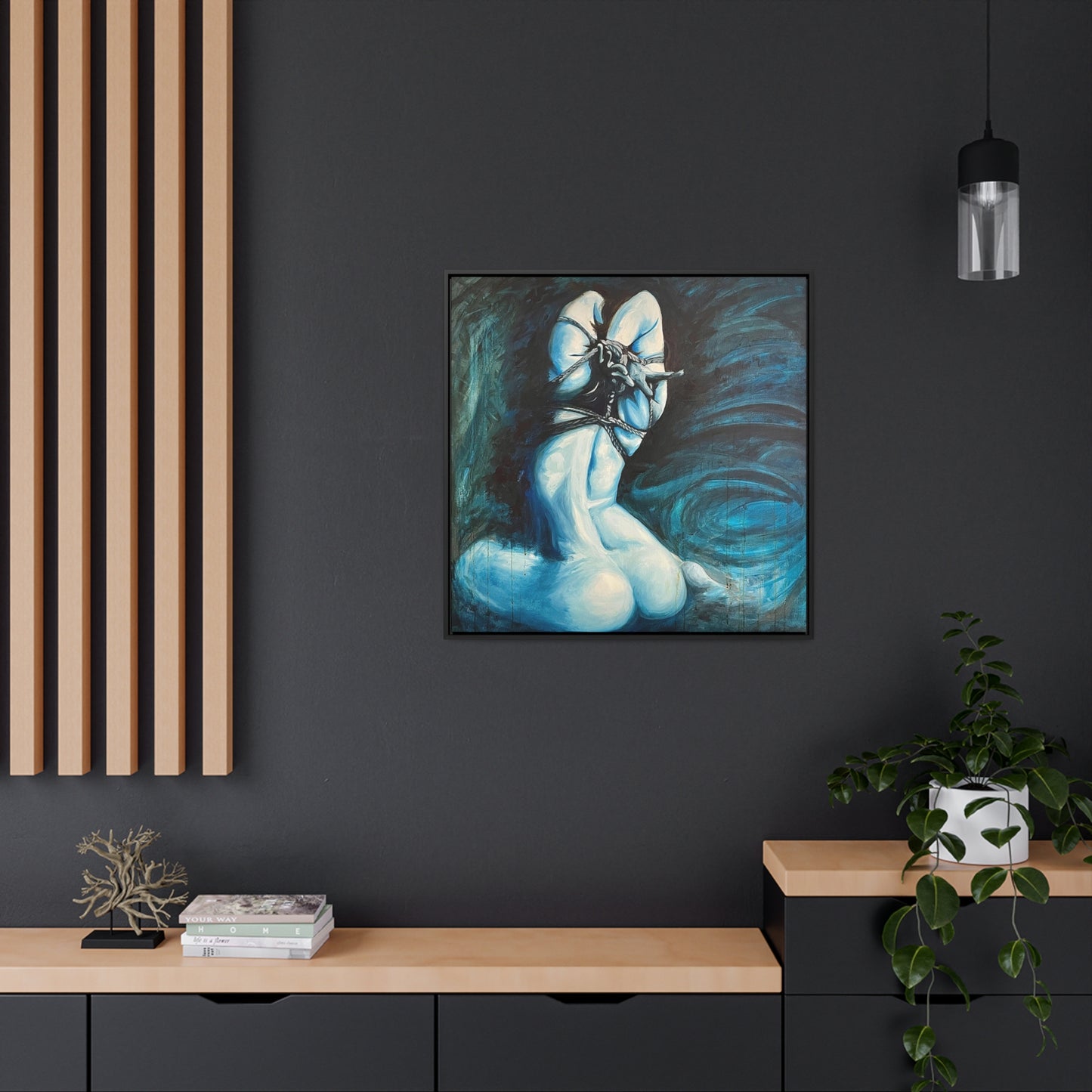 Blue Muse (Gallery Canvas Wraps, Square Frame)