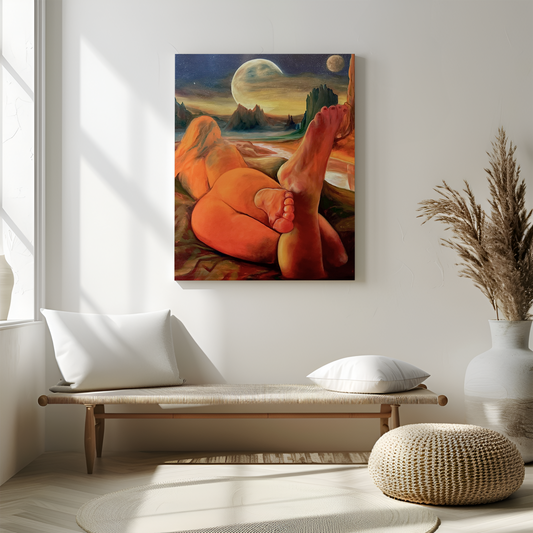 Golden Muse, Oil Painting