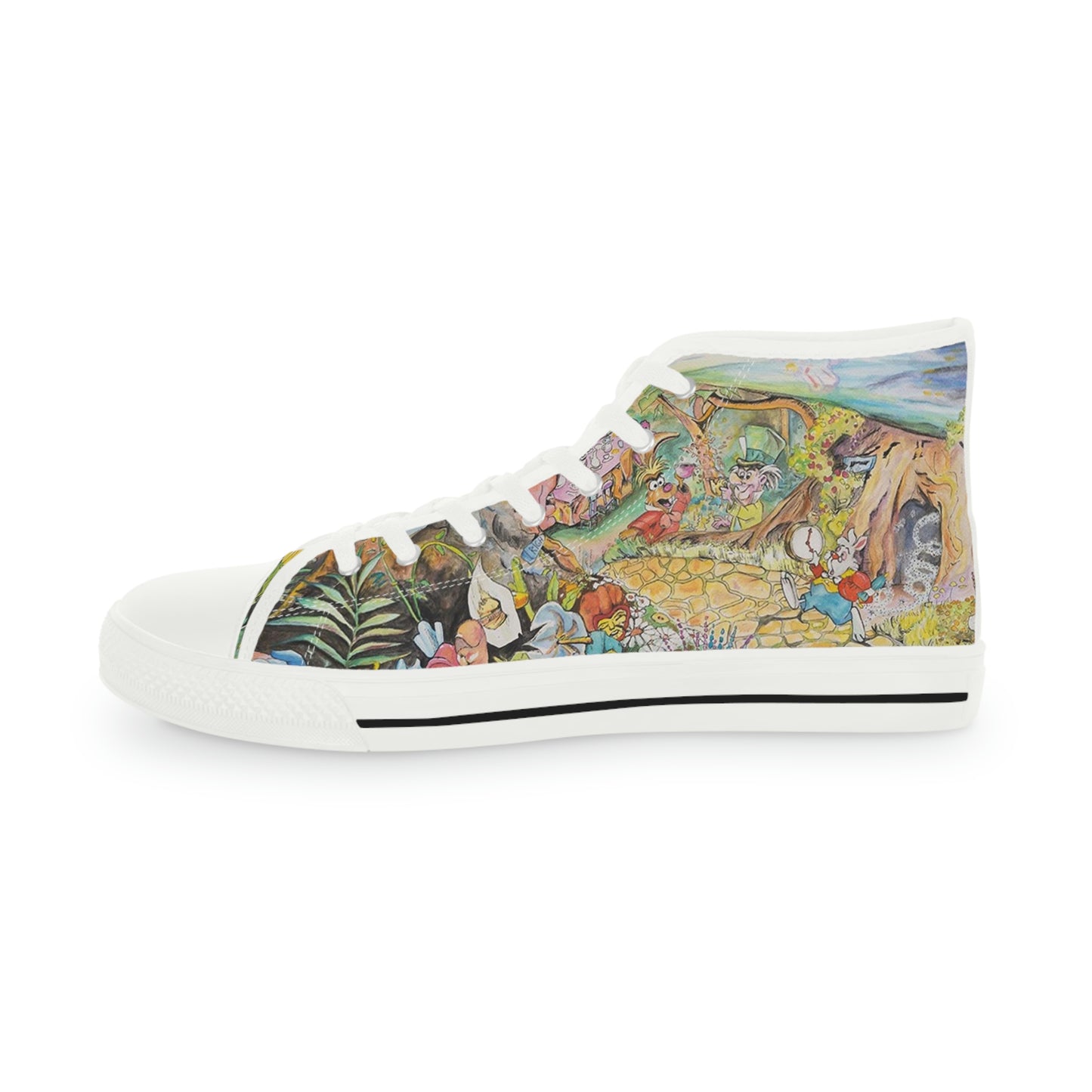 "Alice in Wonderland"-Men's High Top Sneakers