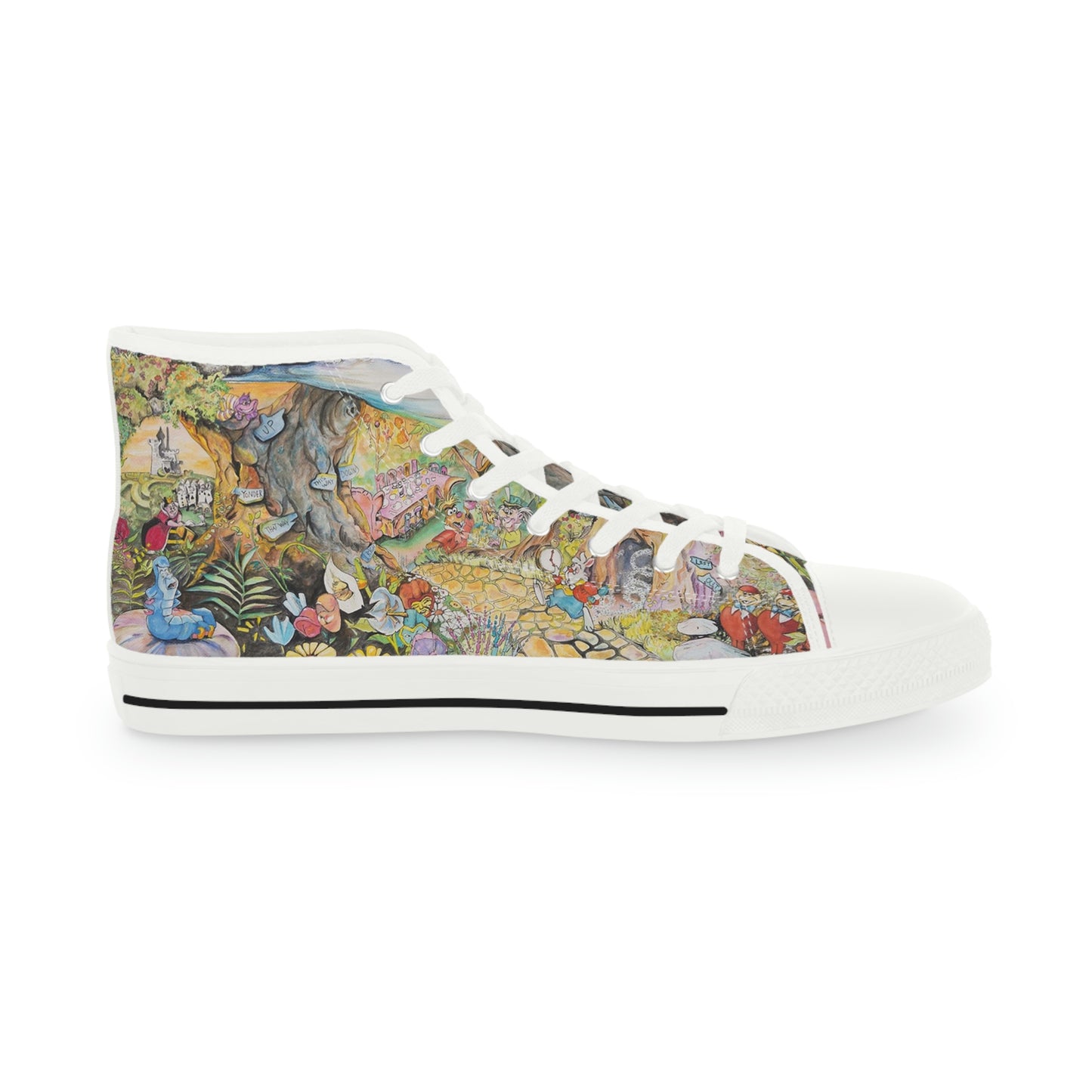 "Alice in Wonderland"-Men's High Top Sneakers