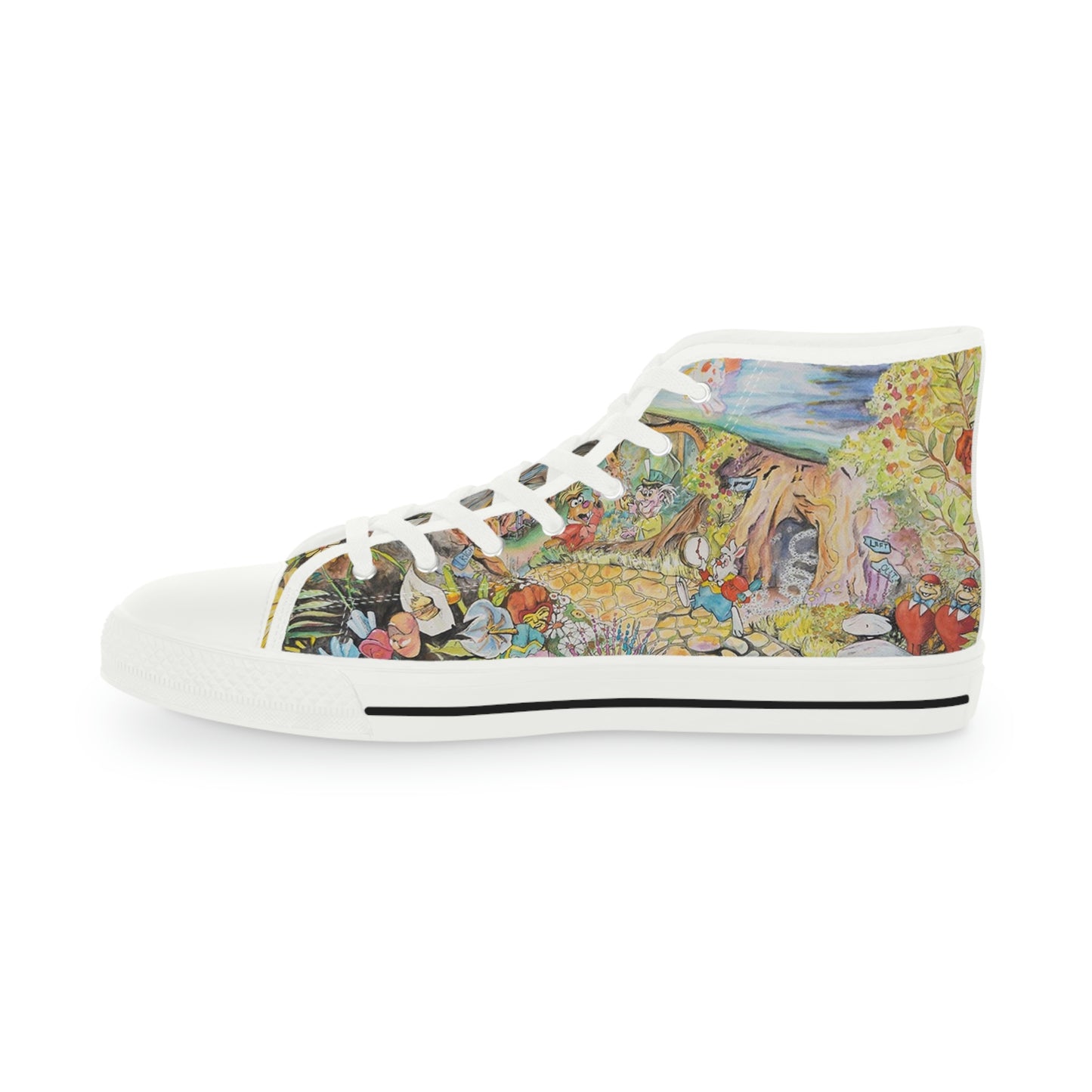 "Alice in Wonderland"-Men's High Top Sneakers